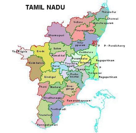 térkép Chennai Tamil Nadu