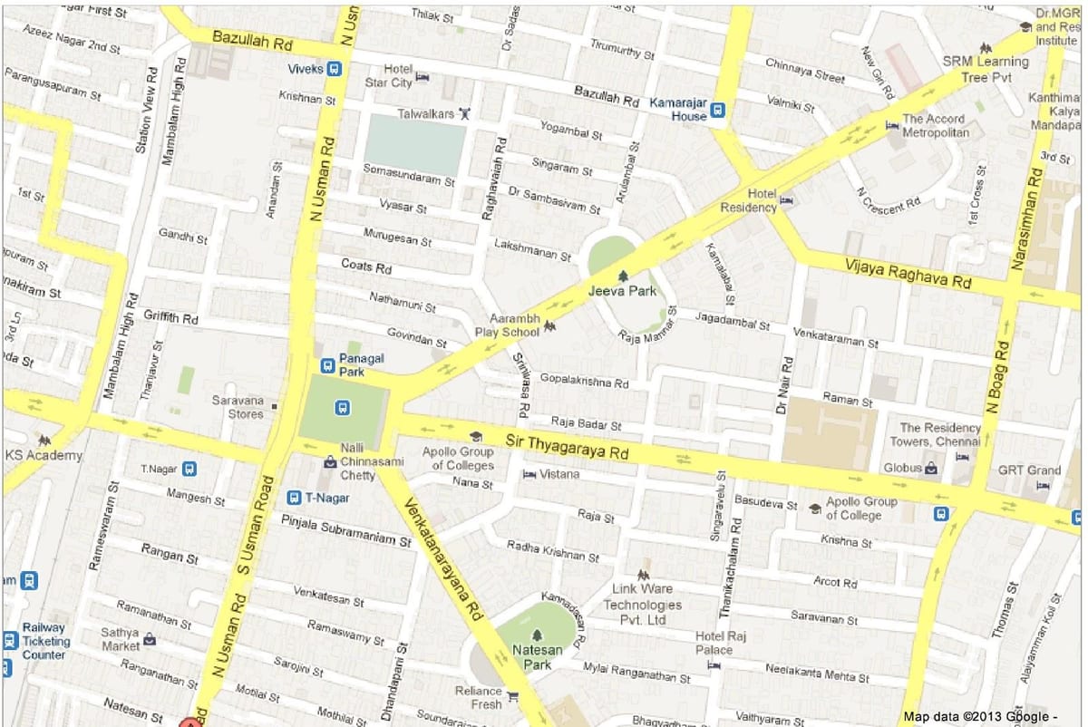 térkép Chennai t Nagar
