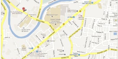 Anna Salai Chennai térkép