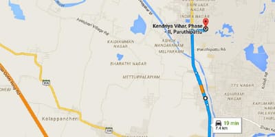 Chennai Avadi térkép