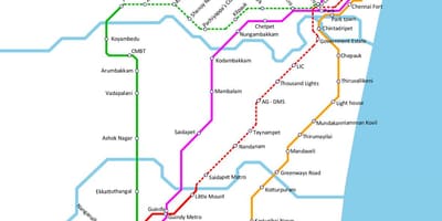 Térkép Chennai anna Nagar