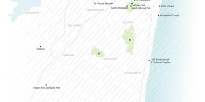 Chennai marina beach térkép