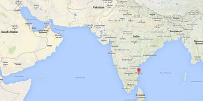 Térkép indiai Chennai
