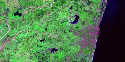 Műholdas térkép a Chennai