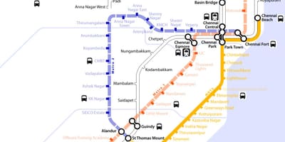Metró térkép Chennai