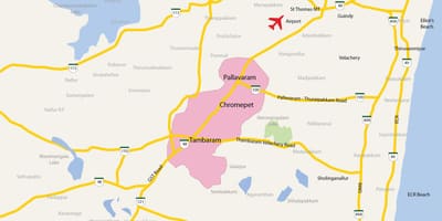 Térkép Tambaram Chennai